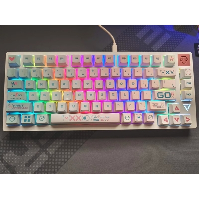 CSGO Print Stream 104+24 PBT Dye-subbed Backlit / Opaque Keycaps Set Cherry Profile for MX Switches Mechanical Gaming Keyboard